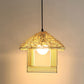 House Shaped Drop Pendant Asian Bamboo 1-Light Restaurant Hanging Light in Beige Clearhalo 'Ceiling Lights' 'Pendant Lights' 'Pendants' Lighting' 2326425