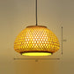 Round Ceiling Hanging Lantern Asian Bamboo 1-Light Beige Suspension Pendant Light Beige Medium Pumpkin Clearhalo 'Ceiling Lights' 'Pendant Lights' 'Pendants' Lighting' 2326579_06267b61-65cc-486a-9f71-c20bd0d6a316