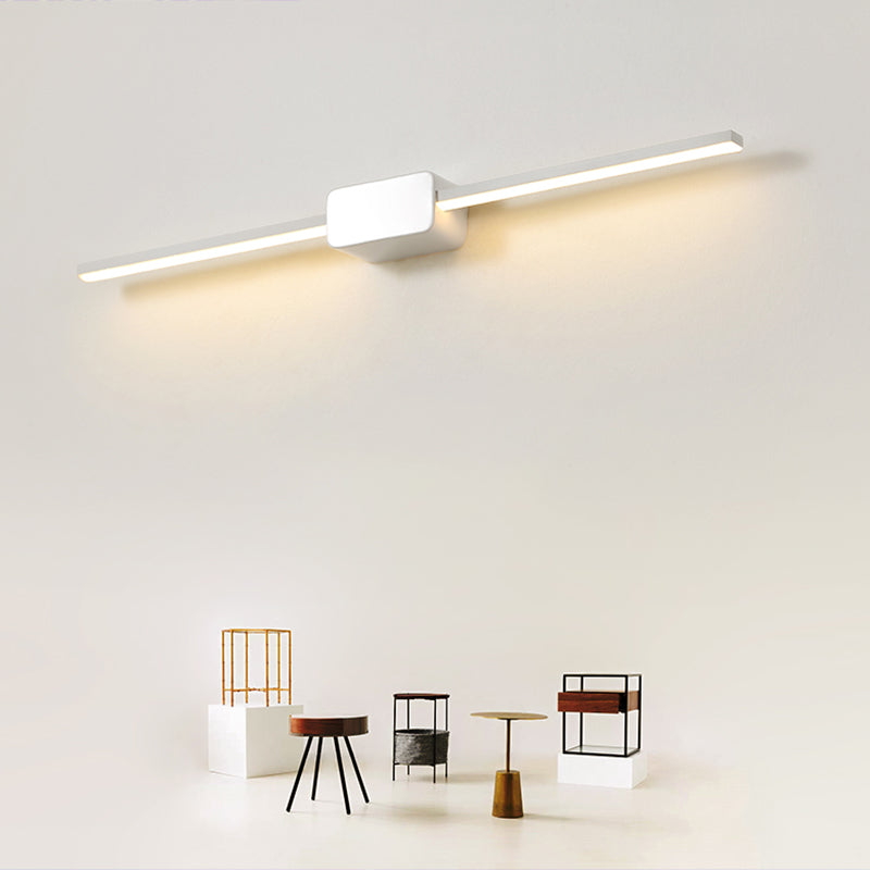 Pole Shaped Bathroom Vanity Wall Lamp Acrylic Minimalistic LED Wall Mounted Light Clearhalo 'Cast Iron' 'Glass' 'Industrial' 'Modern wall lights' 'Modern' 'Tiffany' 'Traditional wall lights' 'Vanity Lights' 'Wall Lights' Lighting' 2326713