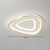 Gold Teardrop Shaped Ceiling Lighting Simplicity LED Acrylic Flush Mount Fixture Gold 16.5" White Clearhalo 'Ceiling Lights' 'Close To Ceiling Lights' 'Close to ceiling' 'Flush mount' Lighting' 2326752