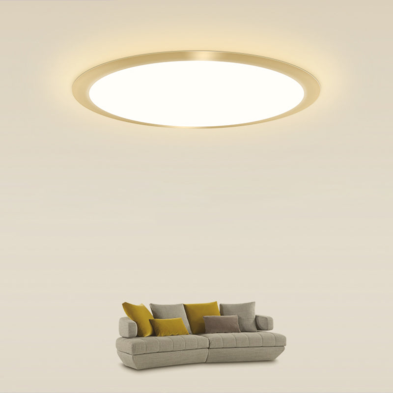 Flat LED Flush Mount Lighting Minimalist Acrylic Ceiling Light Fixture for Bedroom Clearhalo 'Ceiling Lights' 'Close To Ceiling Lights' 'Close to ceiling' 'Flush mount' Lighting' 2327136