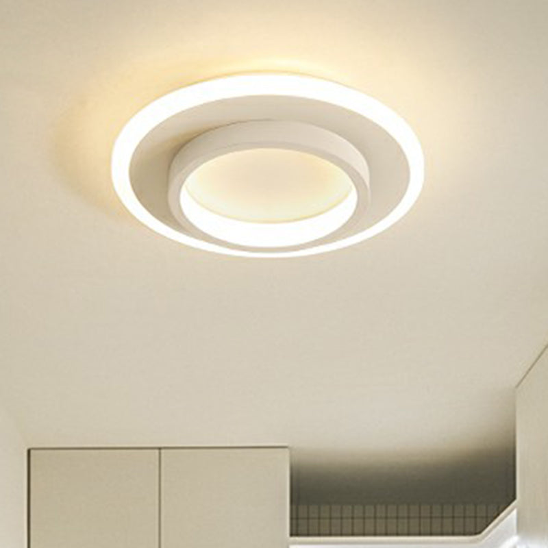 Simple Style Geometric Flushmount Ceiling Lamp Metal Corridor Flush Mounted Light Clearhalo 'Ceiling Lights' 'Close To Ceiling Lights' 'Close to ceiling' 'Flush mount' Lighting' 2327232