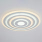 White Concentric Round Flushmount Simple Style Acrylic LED Flush Ceiling Light for Bedroom White 23.5" Inner White Outer Warm Clearhalo 'Ceiling Lights' 'Close To Ceiling Lights' 'Close to ceiling' 'Flush mount' Lighting' 2327249
