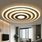 White Concentric Round Flushmount Simple Style Acrylic LED Flush Ceiling Light for Bedroom Clearhalo 'Ceiling Lights' 'Close To Ceiling Lights' 'Close to ceiling' 'Flush mount' Lighting' 2327250