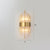K9 Crystal Sticks Wall Sconce Postmodern 2-Light Wall Mounted Light for Living Room Gold 8" Clearhalo 'Modern wall lights' 'Modern' 'Wall Lamps & Sconces' 'Wall Lights' Lighting' 2327289