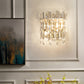 Minimalist Crown-Like Wall Light Fixture Clear Crystal Rod 2-Bulb Bedroom Wall Light Sconce Clearhalo 'Cast Iron' 'Glass' 'Industrial' 'Modern wall lights' 'Modern' 'Tiffany' 'Traditional wall lights' 'Wall Lamps & Sconces' 'Wall Lights' Lighting' 2327306