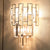 Tiered Crystal Prism Wall Lighting Minimalistic 3 Lights Sconce Fixture for Living Room Gold Clearhalo 'Cast Iron' 'Glass' 'Industrial' 'Modern wall lights' 'Modern' 'Tiffany' 'Traditional wall lights' 'Wall Lamps & Sconces' 'Wall Lights' Lighting' 2327307