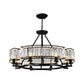 Circular Prismatic Crystal Chandelier Postmodern Suspension Lighting for Living Room Clearhalo 'Ceiling Lights' 'Chandeliers' 'Modern Chandeliers' 'Modern' Lighting' 2327424