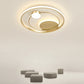 Minimalist Led Surface Mount Ceiling Light Gold Circular Flushmount with Acrylic Shade Clearhalo 'Ceiling Lights' 'Close To Ceiling Lights' 'Close to ceiling' 'Flush mount' Lighting' 2327840
