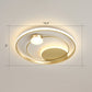 Minimalist Led Surface Mount Ceiling Light Gold Circular Flushmount with Acrylic Shade Gold 16.5" Warm Clearhalo 'Ceiling Lights' 'Close To Ceiling Lights' 'Close to ceiling' 'Flush mount' Lighting' 2327847