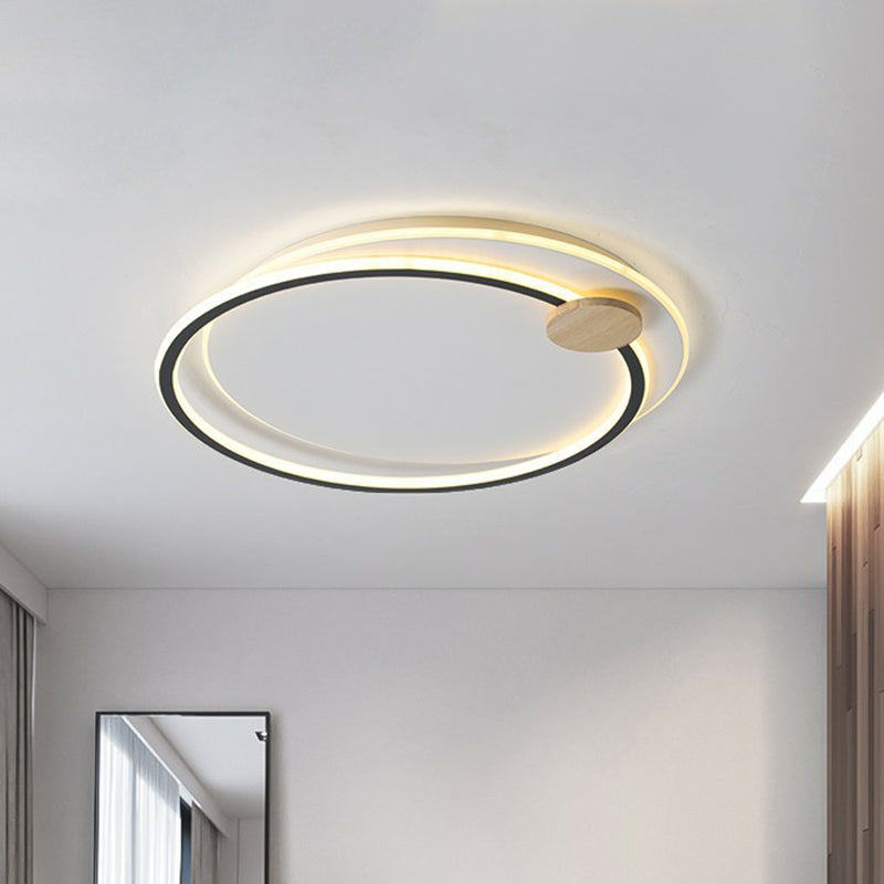 Big O Flush Mount Lighting Nordic Style Acrylic Bedroom LED Ceiling Mount Light Fixture Clearhalo 'Ceiling Lights' 'Close To Ceiling Lights' 'Close to ceiling' 'Flush mount' Lighting' 2327941