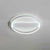 Minimalistic Geometric Led Flush Mount Light Fixture Acrylic Bedroom Ceiling Light in White White 18" Round Clearhalo 'Ceiling Lights' 'Close To Ceiling Lights' 'Close to ceiling' 'Flush mount' Lighting' 2327978