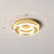Small Ceiling Flush Mount Light Simple Metal Hallway LED Flush Mount Lighting in Gold Gold Warm Round Clearhalo 'Ceiling Lights' 'Close To Ceiling Lights' 'Close to ceiling' 'Flush mount' Lighting' 2328064