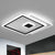 Quad Bedroom LED Ceiling Lamp Acrylic Simplicity Flush Mounted Lighting in Black Black Clearhalo 'Ceiling Lights' 'Close To Ceiling Lights' 'Close to ceiling' 'Flush mount' Lighting' 2328200