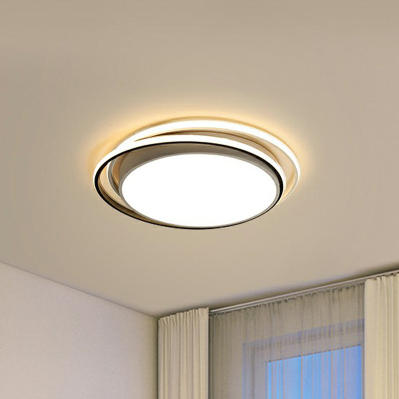 Nordic Flush Mount Ceiling Light Geometric LED Flush Lamp with Acrylic Shade for Bedroom