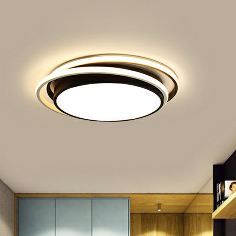 Nordic Flush Mount Ceiling Light Geometric LED Flush Lamp with Acrylic Shade for Bedroom