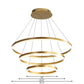 Round Acrylic Chandelier Lighting Modern 3 Lights Gold Led Ceiling Pendant Light in White/Warm Light Clearhalo 'Ceiling Lights' 'Chandeliers' 'Modern Chandeliers' 'Modern' Lighting' 233016