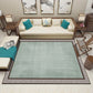 Multi Colored Parlor Rug Asian Geometric Print Indoor Rug Polyster Non-Slip Backing Stain-Resistant Area Carpet Green Clearhalo 'Area Rug' 'Rug' 2333063