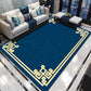 Multi Colored Parlor Rug Asian Geometric Print Indoor Rug Polyster Non-Slip Backing Stain-Resistant Area Carpet Dark Blue Clearhalo 'Area Rug' 'Rug' 2333070