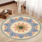Oriental Living Room Rug Multi Colored Floral Printed Indoor Rug Polypropylene Anti-Slip Washable Easy Care Carpet Light Blue-Yellow Clearhalo 'Area Rug' 'Rug' 2333095