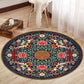 Oriental Living Room Rug Multi Colored Floral Printed Indoor Rug Polypropylene Anti-Slip Washable Easy Care Carpet Green Clearhalo 'Area Rug' 'Rug' 2333105