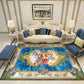 Chinoiserie Flower Rug Multi Colored Polypropylene Area Carpet Anti-Slip Backing Pet Friendly Easy Care Indoor Rug for Parlor Clearhalo 'Area Rug' 'Rug' 2333140