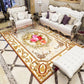 Chinoiserie Flower Rug Multi Colored Polypropylene Area Carpet Anti-Slip Backing Pet Friendly Easy Care Indoor Rug for Parlor Yellow Clearhalo 'Area Rug' 'Rug' 2333146