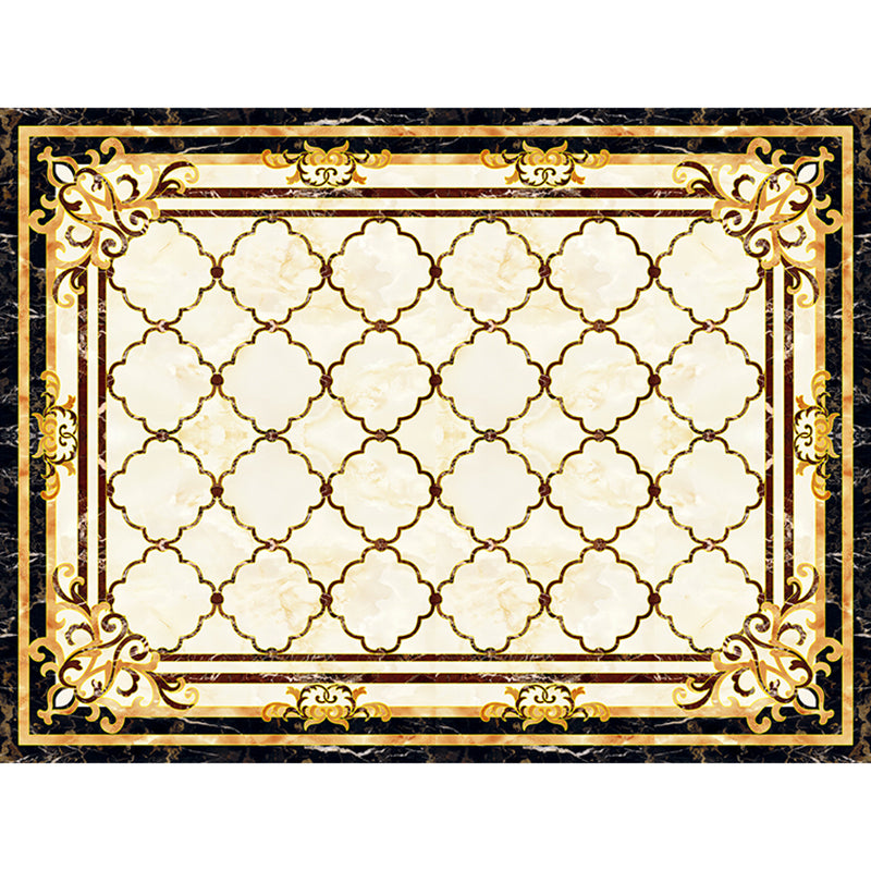 Nostalgia Living Room Rug Multi Colored Floral Printed Area Rug Synthetics Anti-Slip Backing Easy Care Indoor Rug Clearhalo 'Area Rug' 'Rugs' 'Vintage' Rug' 2333168