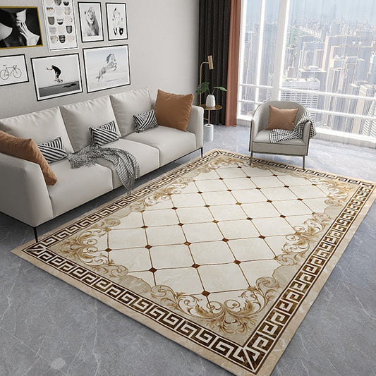 Modern Geometric Printed Rug Multi-Color Synthetics Area Rug Pet Friendly Easy Care Washable Area Carpet for Parlor Yellow Clearhalo 'Area Rug' 'Modern' 'Rugs' Rug' 2333179