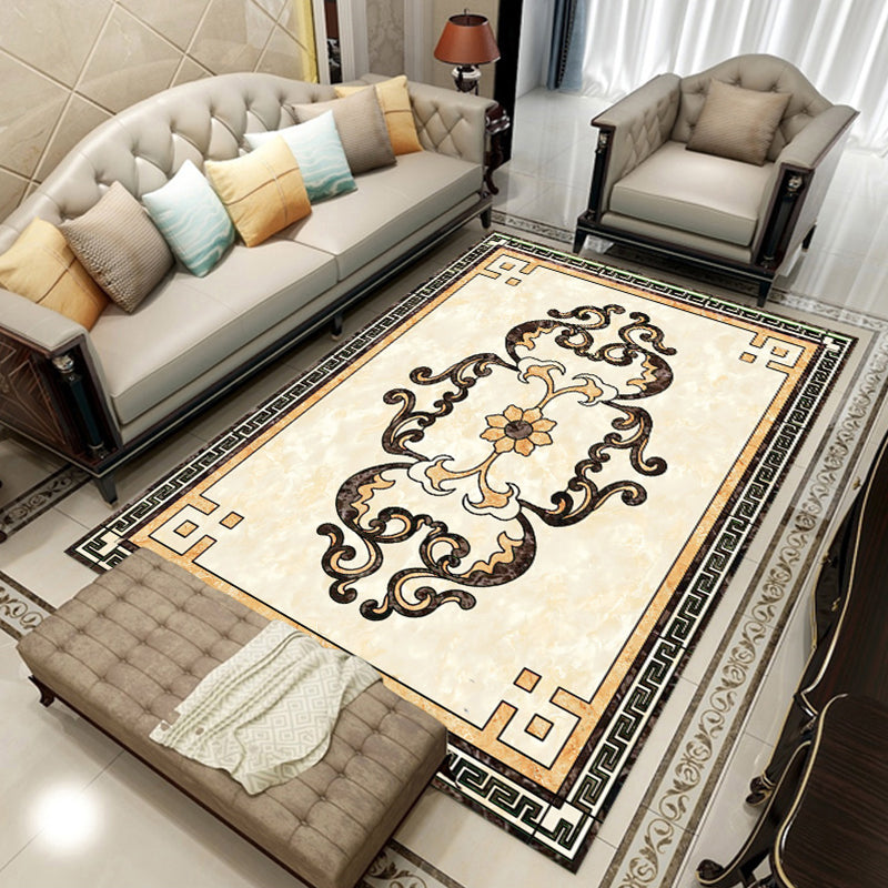 Multi Color Geometric Print Rug Polyster Retro Indoor Rug Non-Slip Backing Stain-Resistant Area Carpet for Living Room Clearhalo 'Area Rug' 'Rugs' 'Vintage' Rug' 2333198