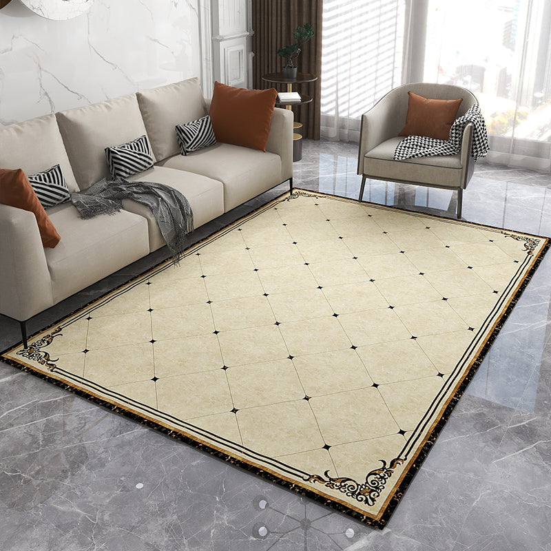 Formal Living Room Rug Multi Color Geometric Pattern Area Carpet Leather Non-Slip Backing Pet Friendly Easy Care Rug Clearhalo 'Area Rug' 'Rugs' 'Vintage' Rug' 2333212