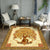 Formal Living Room Rug Multi Color Plant Print Indoor Rug Polypropylene Anti-Slip Backing Pet Friendly Carpet Yellow Clearhalo 'Area Rug' 'Modern' 'Rugs' Rug' 2333242