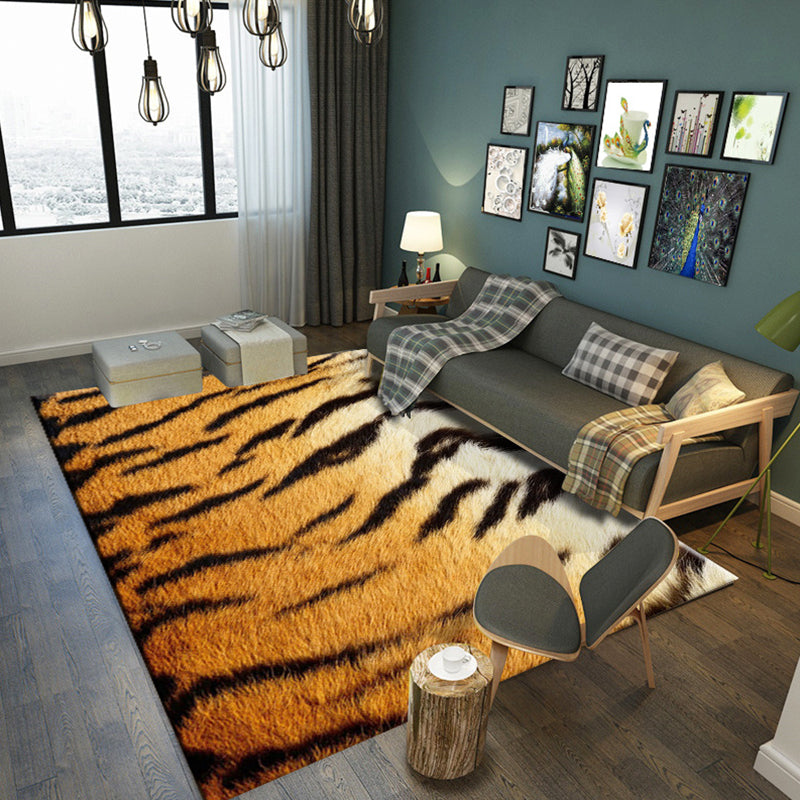 Casual Living Room Rug Multi Color Animal Skin Print Indoor Rug Polyster Anti-Slip Backing Easy Care Area Rug Clearhalo 'Area Rug' 'Casual' 'Rugs' Rug' 2333257