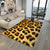 Casual Living Room Rug Multi Color Animal Skin Print Indoor Rug Polyster Anti-Slip Backing Easy Care Area Rug Light Yellow Clearhalo 'Area Rug' 'Casual' 'Rugs' Rug' 2333258