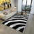 Casual Living Room Rug Multi Color Animal Skin Print Indoor Rug Polyster Anti-Slip Backing Easy Care Area Rug Black-White Clearhalo 'Area Rug' 'Casual' 'Rugs' Rug' 2333260