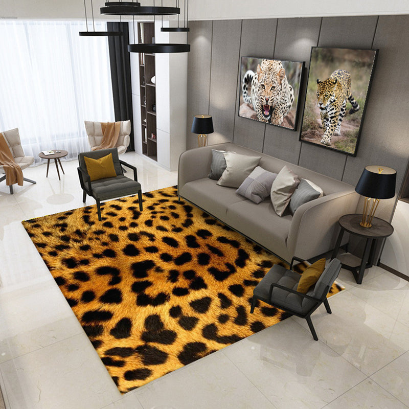 Casual Living Room Rug Multi Color Animal Skin Print Indoor Rug Polyster Anti-Slip Backing Easy Care Area Rug Clearhalo 'Area Rug' 'Casual' 'Rugs' Rug' 2333263