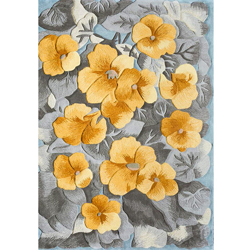 French Country Flower Print Rug Multi Colored Polypropylene Carpet Anti-Slip Backing Stain-Resistant Indoor Rug for Decoration Clearhalo 'Area Rug' 'French Country' 'Rugs' Rug' 2334456