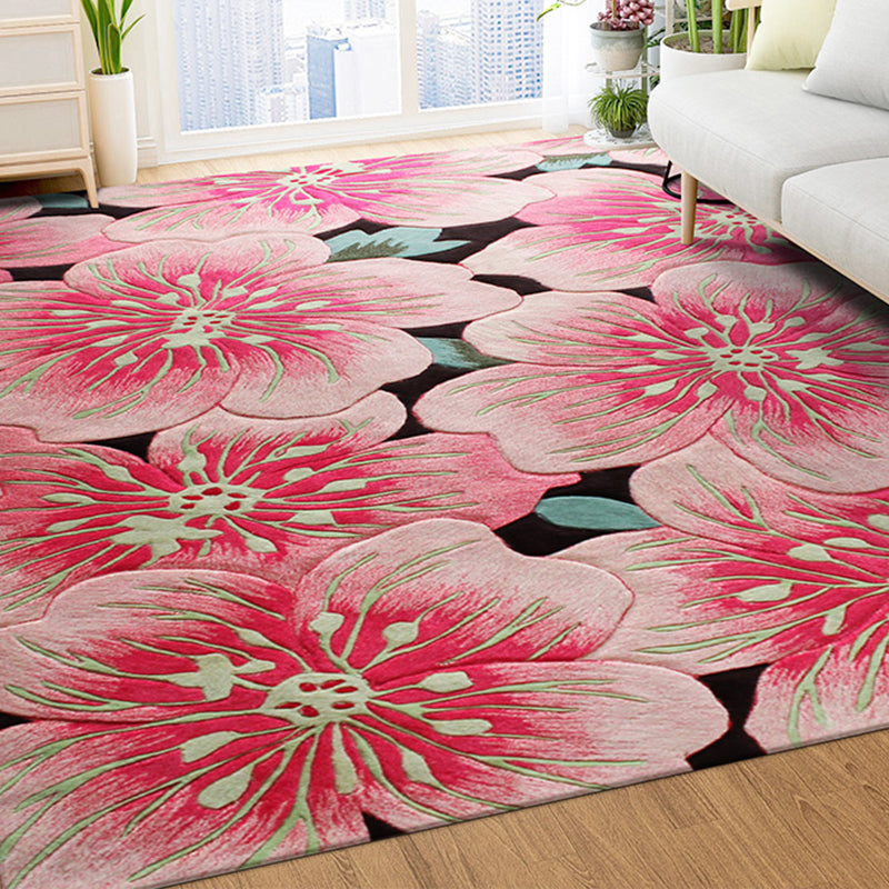 French Country Flower Print Rug Multi Colored Polypropylene Carpet Anti-Slip Backing Stain-Resistant Indoor Rug for Decoration Clearhalo 'Area Rug' 'French Country' 'Rugs' Rug' 2334463