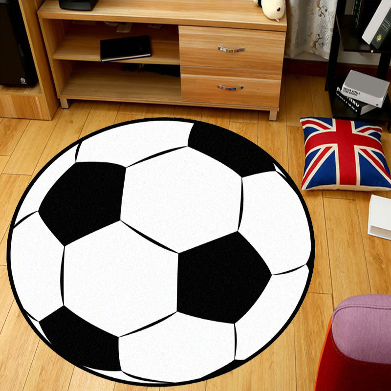 Lovely 3D Print Rug Multi Colored Polyster Indoor Rug Non-Slip Backing Machine Washable Area Carpet for Bedroom Black Clearhalo 'Area Rug' 'Rug' 2335083
