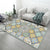 Nordic Geometric Printed Rug Multi Colored Cotton Blend Area Carpet Non-Slip Backing Pet Friendly Area Rug for Parlor Green Clearhalo 'Area Rug' 'Moroccan' 'Rugs' Rug' 2335099
