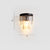 Tiered Bedside Wall Light Sconce Prismatic Crystal 2 Bulbs Modern Wall Lamp Fixture Black 10" Clearhalo 'Cast Iron' 'Glass' 'Industrial' 'Modern wall lights' 'Modern' 'Tiffany' 'Traditional wall lights' 'Wall Lamps & Sconces' 'Wall Lights' Lighting' 2335817