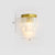 Tiered Bedside Wall Light Sconce Prismatic Crystal 2 Bulbs Modern Wall Lamp Fixture Gold 10" Clearhalo 'Cast Iron' 'Glass' 'Industrial' 'Modern wall lights' 'Modern' 'Tiffany' 'Traditional wall lights' 'Wall Lamps & Sconces' 'Wall Lights' Lighting' 2335821