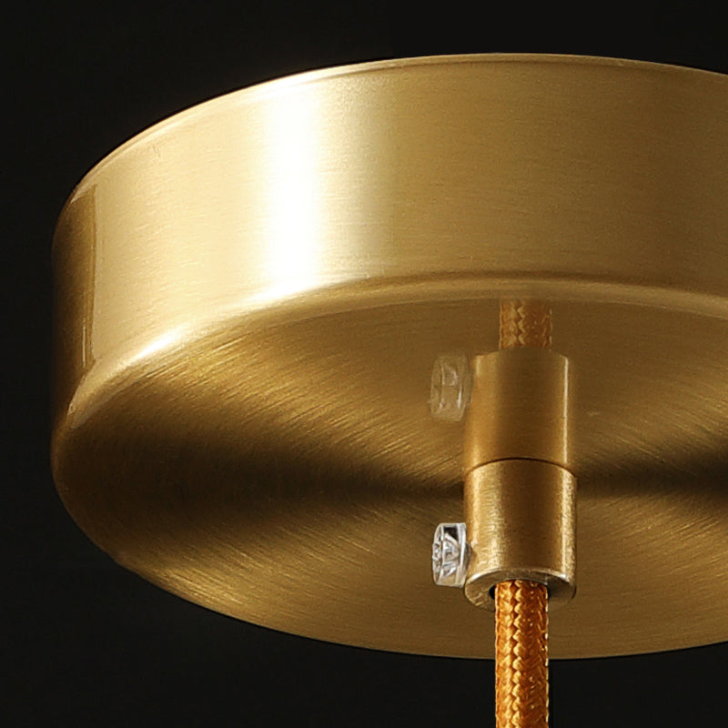 Beveled K9 Crystal Ball Hanging Lamp Minimalist Golden LED Suspension Light for Bedroom Clearhalo 'Ceiling Lights' 'Modern Pendants' 'Modern' 'Pendant Lights' 'Pendants' Lighting' 2335852