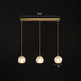 Faceted Crystal Ball Hanging Lamp Minimalism Gold Finish Suspension Pendant Light for Restaurant Gold 19.5" Clearhalo 'Ceiling Lights' 'Modern Pendants' 'Modern' 'Pendant Lights' 'Pendants' Lighting' 2335879