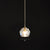 Faceted Crystal Ball Hanging Lamp Minimalism Gold Finish Suspension Pendant Light for Restaurant Gold 4" Clearhalo 'Ceiling Lights' 'Modern Pendants' 'Modern' 'Pendant Lights' 'Pendants' Lighting' 2335881
