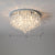 Round Beveled K9 Crystal Ceiling Lamp Modernism Flush Mounted Light for Living Room Silver 12" Clearhalo 'Ceiling Lights' 'Close To Ceiling Lights' 'Close to ceiling' 'Flush mount' Lighting' 2336133