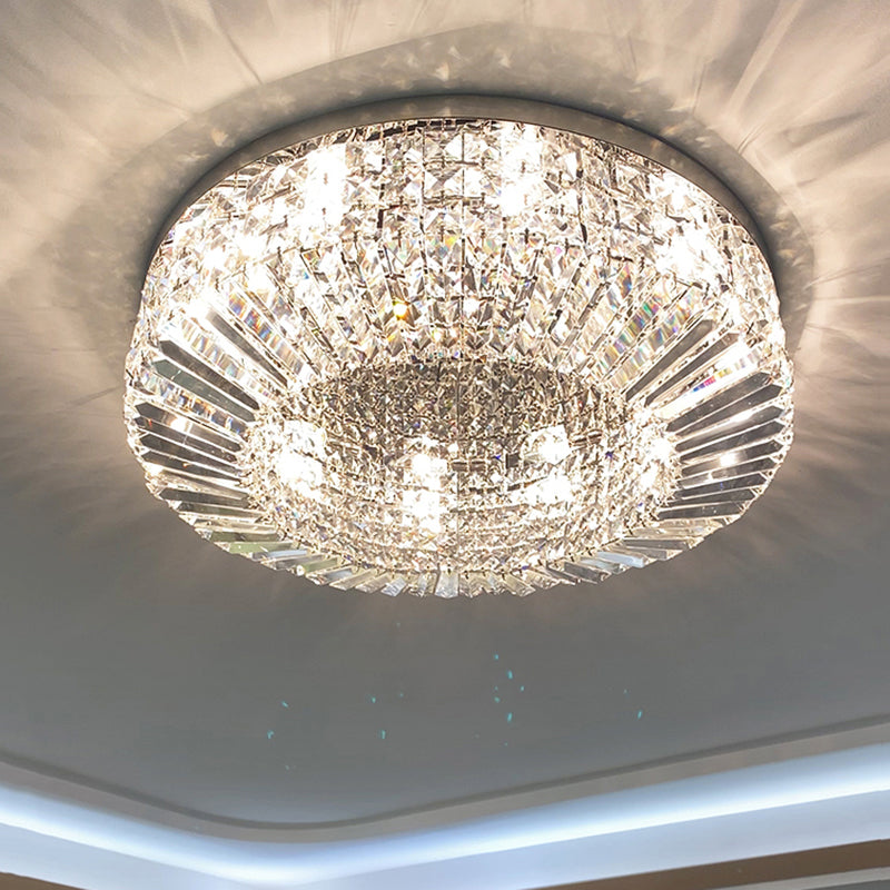 Crystal Loop Shaped Ceiling Light Fixture Simple Style Flush Mount Lighting for Bedroom Clearhalo 'Ceiling Lights' 'Close To Ceiling Lights' 'Close to ceiling' 'Flush mount' Lighting' 2336146