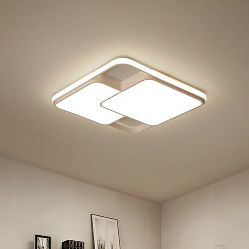 Overlapping Ceiling Flush Light Nordic Acrylic Bedroom LED Flush-Mount Light Fixture Clearhalo 'Ceiling Lights' 'Close To Ceiling Lights' 'Close to ceiling' 'Flush mount' Lighting' 2336336