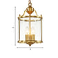 Cylinder Chandelier Lighting Minimalist Clear Glass Brass 3 Bulbs Hanging Ceiling Light, 8"/12" Wide Clearhalo 'Ceiling Lights' 'Chandeliers' 'Glass shade' 'Glass' Lighting' 233637