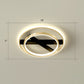 Geometrical Flush Ceiling Light Fixture Simplicity Acrylic Bedroom Flushmount in Black-Gold Gold Remote Control Stepless Dimming Circle Clearhalo 'Ceiling Lights' 'Close To Ceiling Lights' 'Close to ceiling' 'Flush mount' Lighting' 2336488